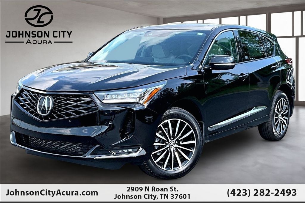 2026 Acura RDX Advance Package SH-AWD in Black Pearl — front three-quarter view