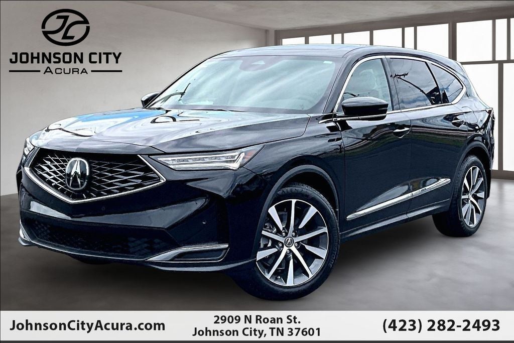 2026 Acura MDX Technology Package SH-AWD in Majestic Black Pearl — front three-quarter view