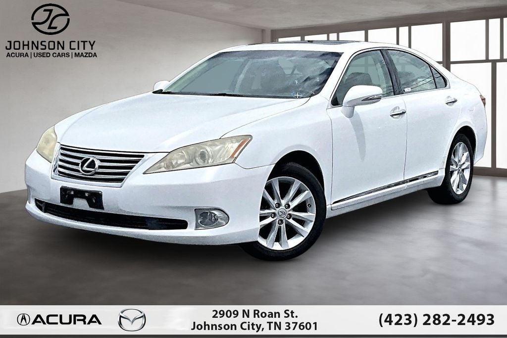 2011 Lexus ES 350 in Starfire Pearl — front three-quarter view